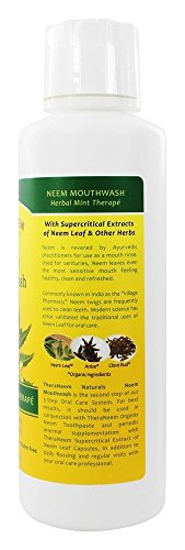 Theraneem Organix Herbal Neem Mouthwash,Mint Therape 16 Ounce (Pack of 2)