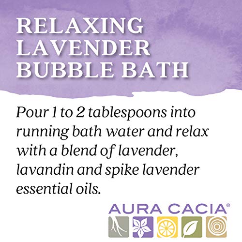 Aura Cacia - Relaxing Lavender Aromatherapy Bubble Bath | Pure Essential Oils | Pack of 3 - 13 fl. oz.