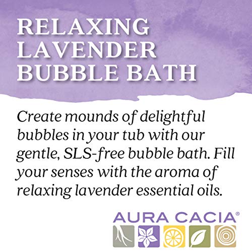 Aura Cacia - Relaxing Lavender Aromatherapy Bubble Bath | Pure Essential Oils | Pack of 3 - 13 fl. oz.