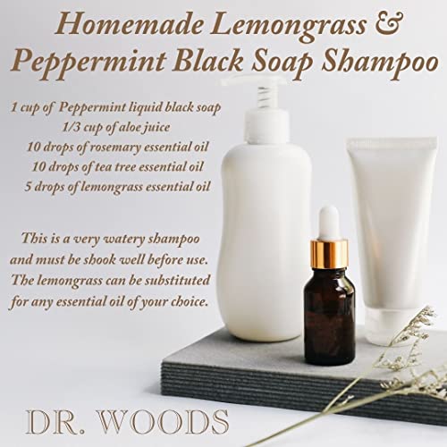 Dr. Woods Raw Moisturizing Black Peppermint Soap with Organic Shea Butter, 32 Ounce