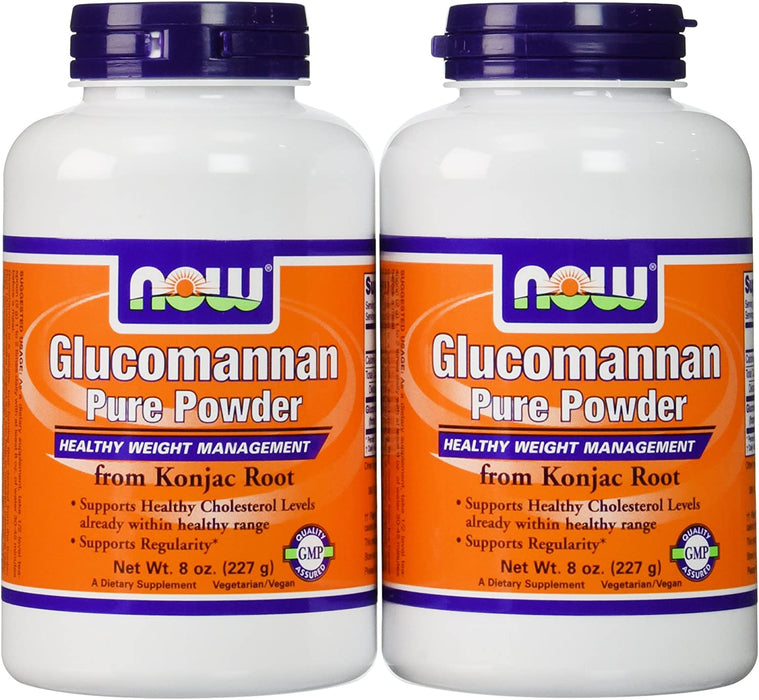 Now Foods Glucomannan 100% Pure Powder 16 OZ (Pack of 2)