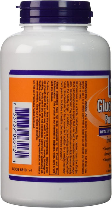 Now Foods Glucomannan 100% Pure Powder 16 OZ (Pack of 2)